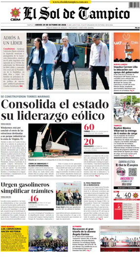 Cover of El Sol de Tampico
