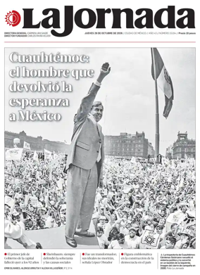 Cover of La Jornada