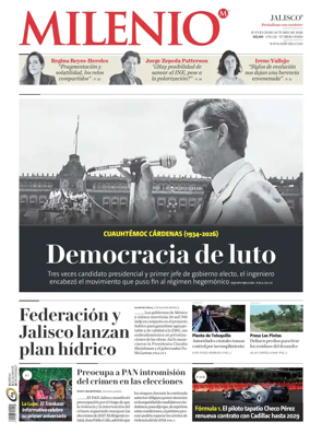Cover of Milenio Jalisco