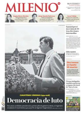 Cover of Milenio Monterrey