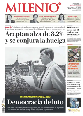 Cover of Milenio Puebla
