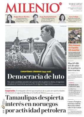 Cover of Milenio Tamaulipas