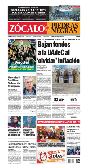 Cover of Zocalo Piedras Negras