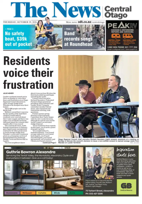 Cover of Central Otago News