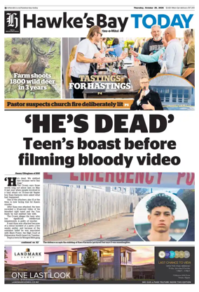 Cover of Hawke's Bay Today
