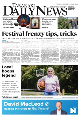 Cover of Taranaki Daily News