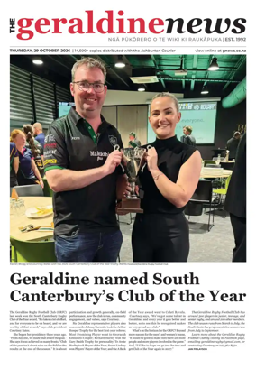 Cover of The Geraldine News