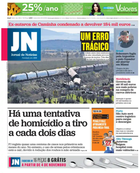 Cover of Jornal de Noticias