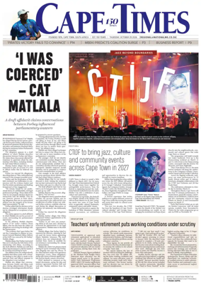 Cover of Cape Times