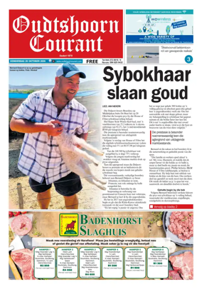 Cover of Oudtshoorn Courant