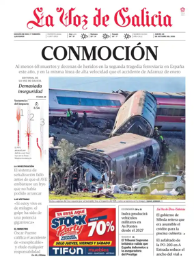 Cover of La Voz de Galicia (Deza)