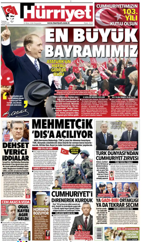 Cover of Hurriyet