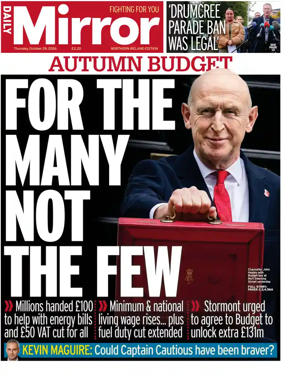 Cover of Daily Mirror (Northern Ireland)