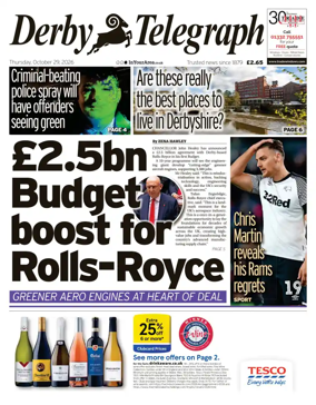 Cover of Derby Telegraph