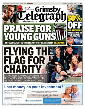 Cover of Grimsby Telegraph