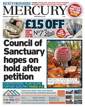 Cover of Hertfordshire Mercury