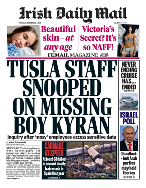 Cover of Irish Daily Mail