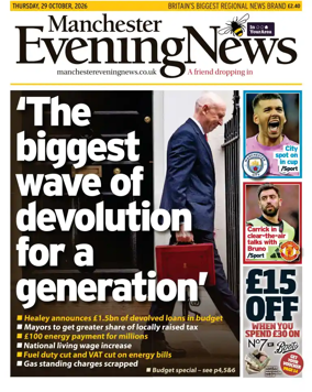Cover of Manchester Evening News