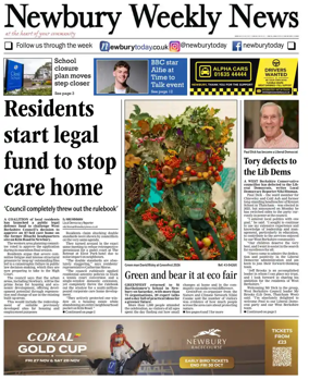 Cover of Newbury Weekly News