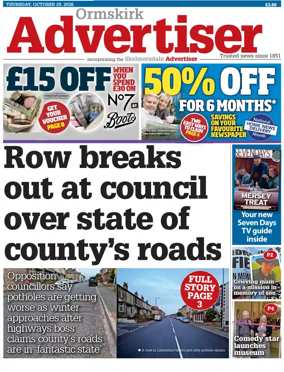 Cover of Ormskirk Advertiser