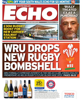 Cover of South Wales Echo