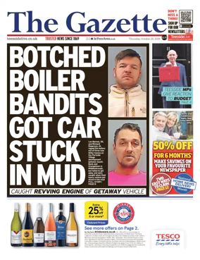 Cover of Teesside Evening Gazette
