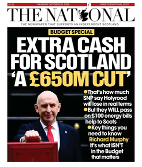 Cover of The National (Scotland)