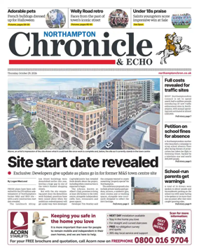 Cover of The Northampton Chronicle and Echo