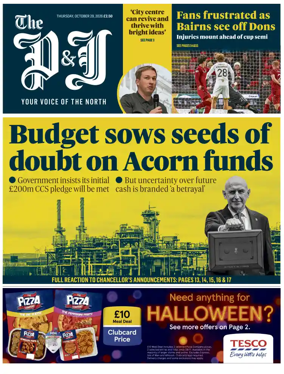 Cover of The Press and Journal (Aberdeen and Aberdeenshire)