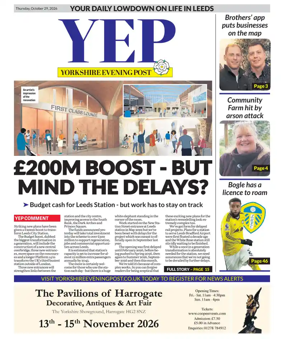 Cover of Yorkshire Evening Post