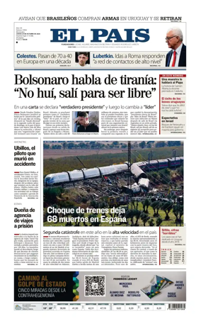 Cover of El Pais (Uruguay)