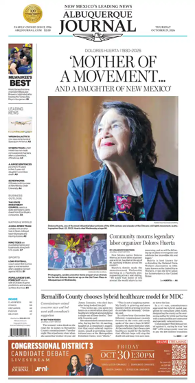 Cover of Albuquerque Journal