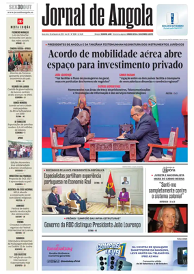 Cover of Jornal de Angola