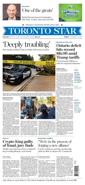 Cover of Toronto Star