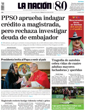 Cover of La Nacion (Costa Rica)