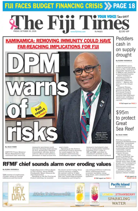 Cover of The Fiji Times