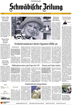 Cover of Schwabische Zeitung (Tettnang)