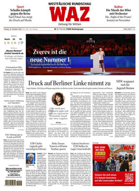 Cover of Westdeutsche Allgemeine Zeitung (Witten)