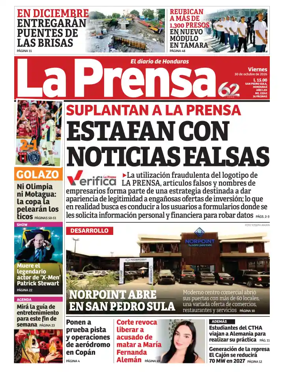 Cover of Diario La Prensa