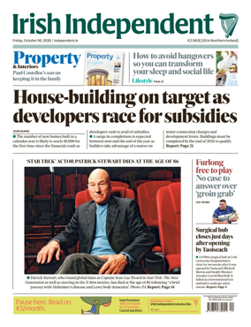 Cover of Irish Independent