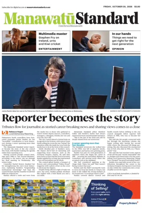 Cover of Manawatu Standard