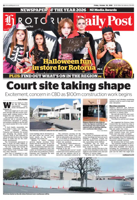 Cover of Rotorua Daily Post