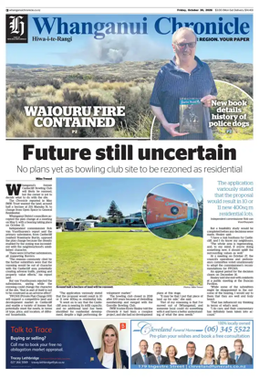 Cover of Whanganui Chronicle