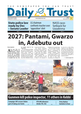 Cover of Daily Trust