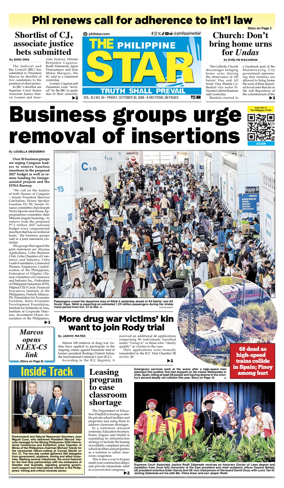 Cover of The Philippine Star