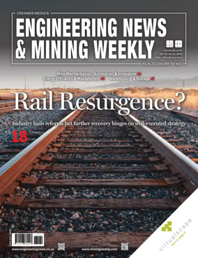 Cover of Engineering News and Mining Weekly