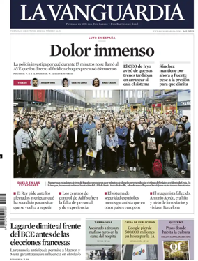 Cover of La Vanguardia (1st Edition)