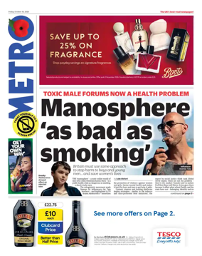 Cover of Metro (UK)