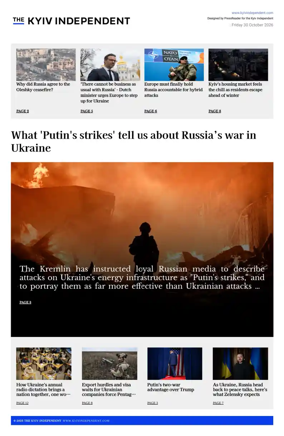 Cover of The Kyiv Independent