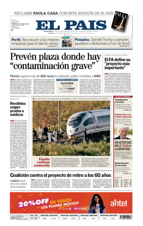 Cover of El Pais (Uruguay)